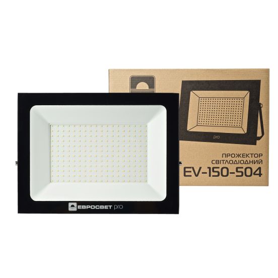 Прожектор светодиодный ЕВРОСВЕТ 150Вт 6400К EV-150-504 PRO 13500Лм, фото 3