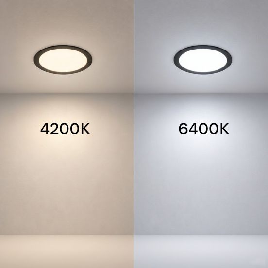 Подробнее о Светильник точечный врезной Євросвітло 24Вт круг LED-R-300-24 4200К черный, фото 6 Светильник точечный врезной Євросвітло 24Вт круг LED-R-300-24 4200К черный, фото 6