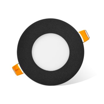 Світильник точковий врізний Євросвітло 3Вт коло LED-R-90-3 4200К чорний, фото 2