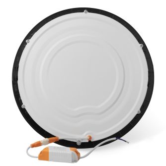Світильник точковий врізний Євросвітло 24Вт коло LED-R-300-24 4200К чорний, фото 3