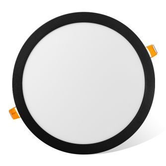 Світильник точковий врізний Євросвітло 24Вт коло LED-R-300-24 4200К чорний, фото 2