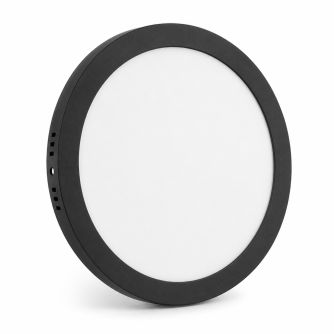 Світильник точковий накладний Євросвітло 18Вт коло LED-SR-225-18 4200К чорний