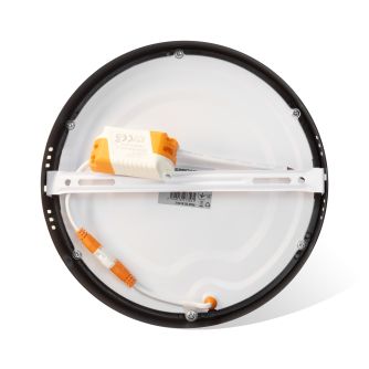Світильник точковий накладний Євросвітло 18Вт коло LED-SR-225-18 4200К чорний, фото 2