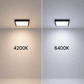 Світильник точковий накладний Євросвітло 18Вт квадрат LED-SS-225-18 4200К чорний, фото 5