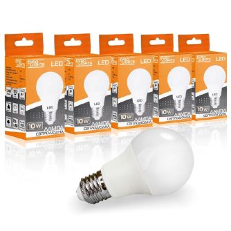 Набір LED лампа Evro Lights 10Вт 4200К A-10-4200-27 Е27 5шт