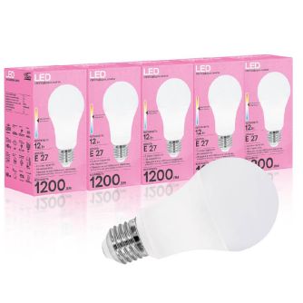 Набір LED лампа Evro Lights 12Вт 4200К A-12-4200-27 Е27 5шт