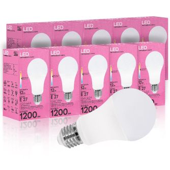 Детальніше про Набір LED лампа Evro Lights 12Вт 4200К A-12-4200-27 Е27 10шт Набір LED лампа Evro Lights 12Вт 4200К A-12-4200-27 Е27 10шт
