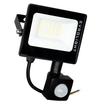 Набір прожектор світлодіодний з датчиком руху EVROLIGHT FM-01D-20 20W 6400К 2шт, фото 2
