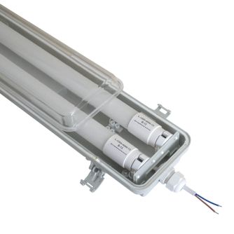 Светильник ЕВРОСВЕТ LED-SH-40 2*1200 IP65 с лампами 18Вт 6400К, фото 2