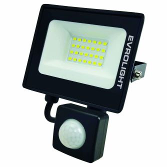 Набір прожектор світлодіодний з датчиком руху EVROLIGHT FM-01D-20 20W 6400К 2шт, фото 5