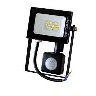 Прожектор светодиодный EVROLIGHT 10Вт с датчиком движения EV-10D 6400К
