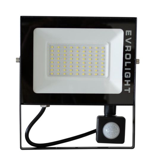 Прожектор светодиодный EVROLIGHT 50Вт с датчиком движения EV-50D 6400К, фото 2