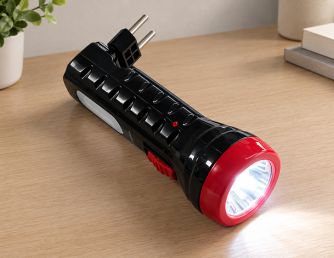 Фонарик c вилкой и аккумулятором Tiross TS3027 LED ручной, фото 2