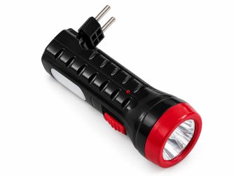 Фонарик c вилкой и аккумулятором Tiross TS3027 LED ручной