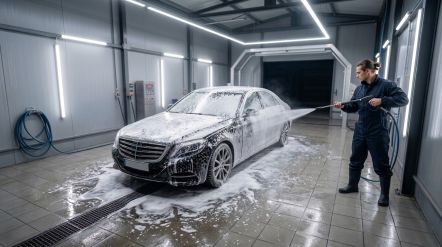 Освітлення автомийок та вологих приміщень: захист від води, пари та хімічних речовин