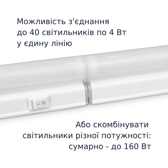 Світильник LED інтегрований LETLED IТ-5-300 4Вт з вимикачем, фото 11