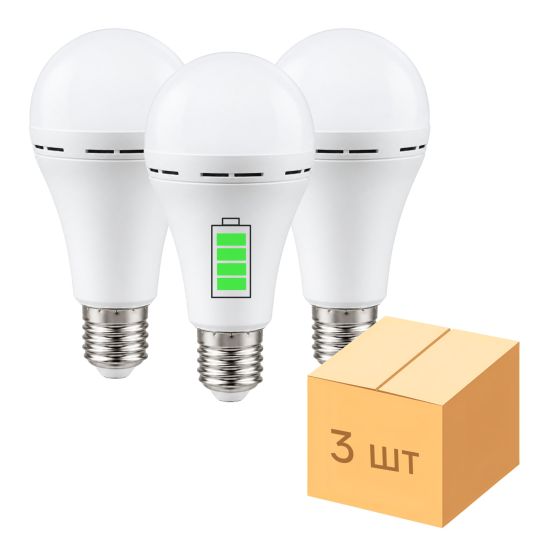 Детальніше про Лампа акумуляторна Е27 LED Inteligent АС9W DC3W 800 6400K Лампа акумуляторна Е27 LED Inteligent АС9W DC3W 800 6400K