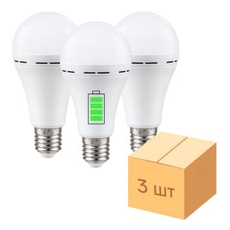 Детальніше про Лампа акумуляторна Е27 LED Inteligent АС9W DC3W 800 6400K Лампа акумуляторна Е27 LED Inteligent АС9W DC3W 800 6400K