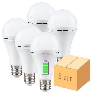 Детальніше про Лампа акумуляторна Е27 LED Inteligent АС9W DC3W 1200 6400K Лампа акумуляторна Е27 LED Inteligent АС9W DC3W 1200 6400K