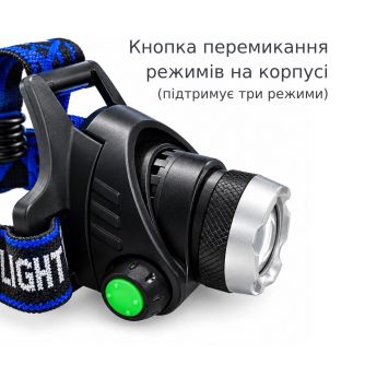 Ліхтарик налобний акумуляторний CATA LED CT-9123, фото 6