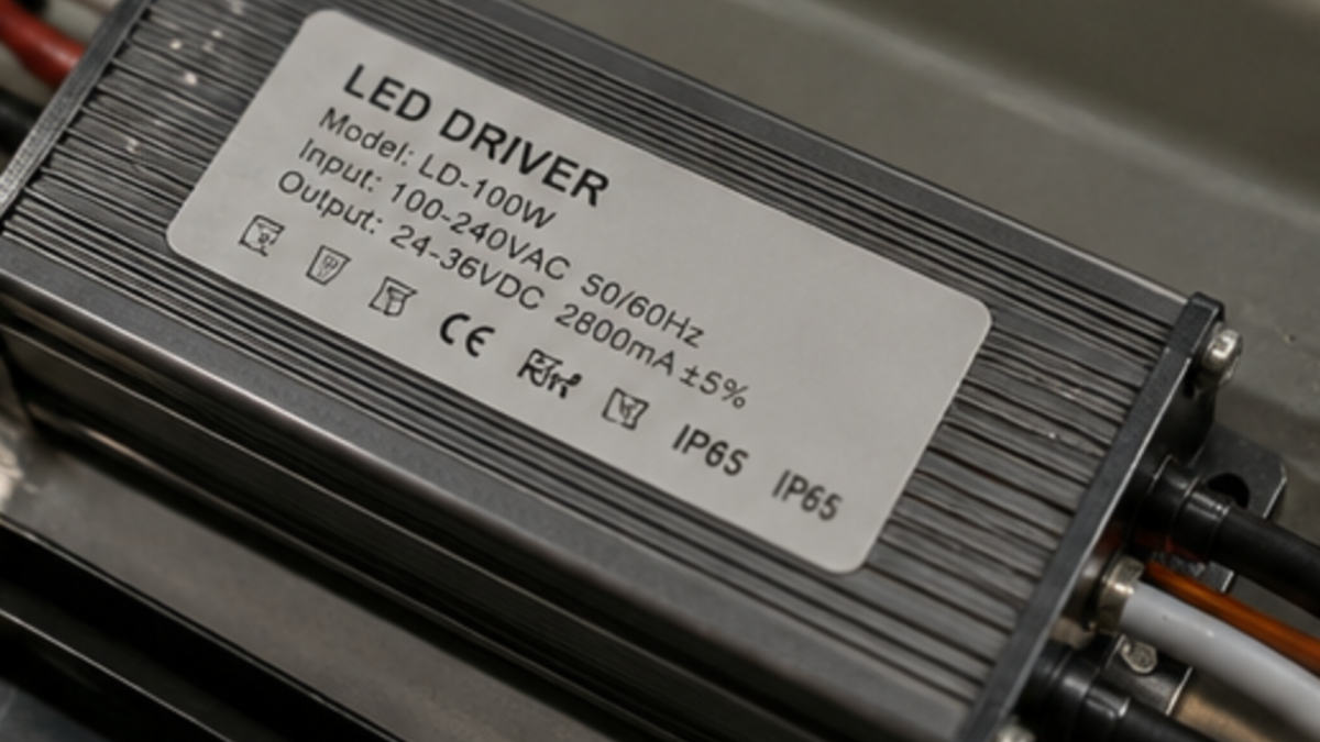 Маркування драйвера LED зі струмом, напругою та класом IP65